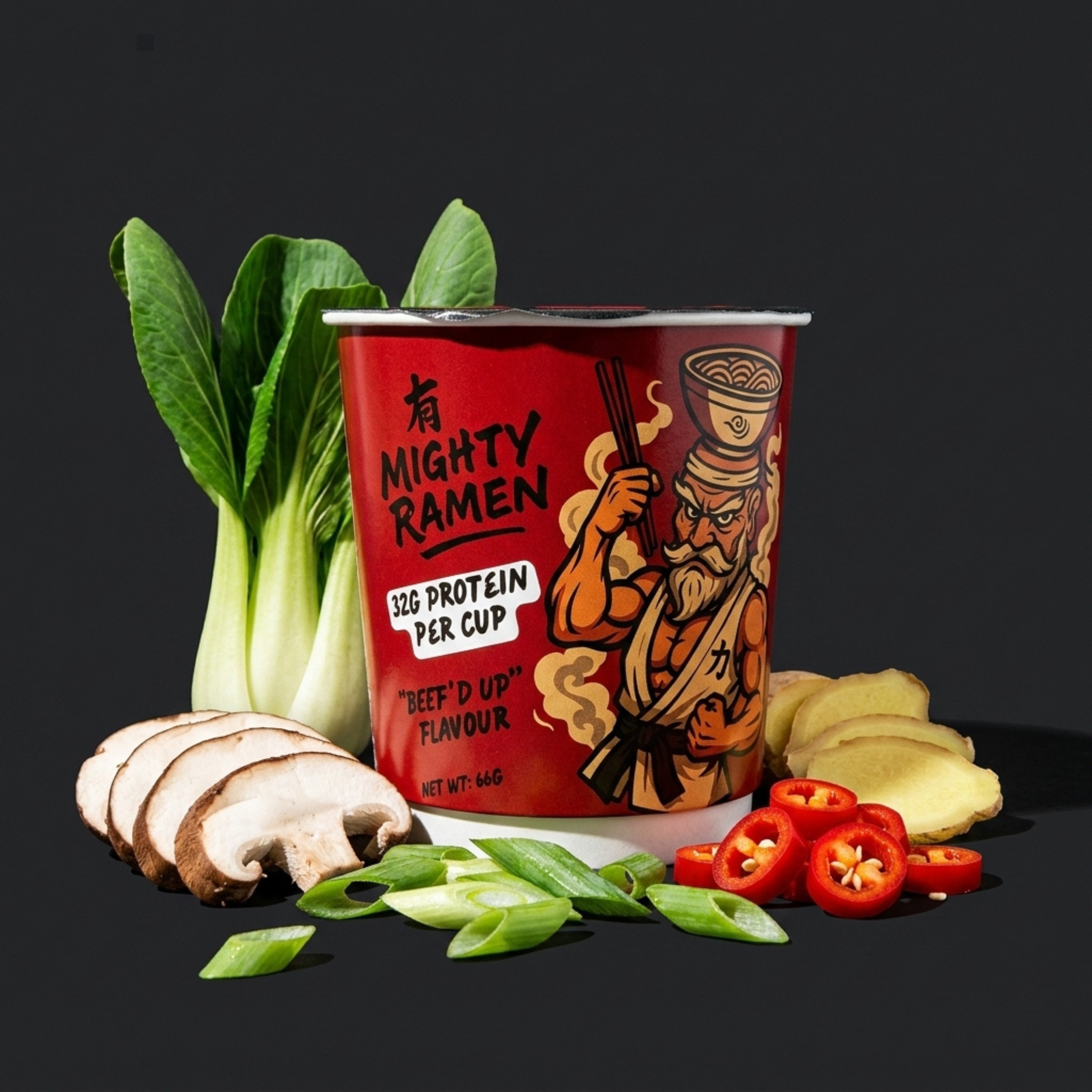 Mighty Ramen Variety Pack (12 Cups)
