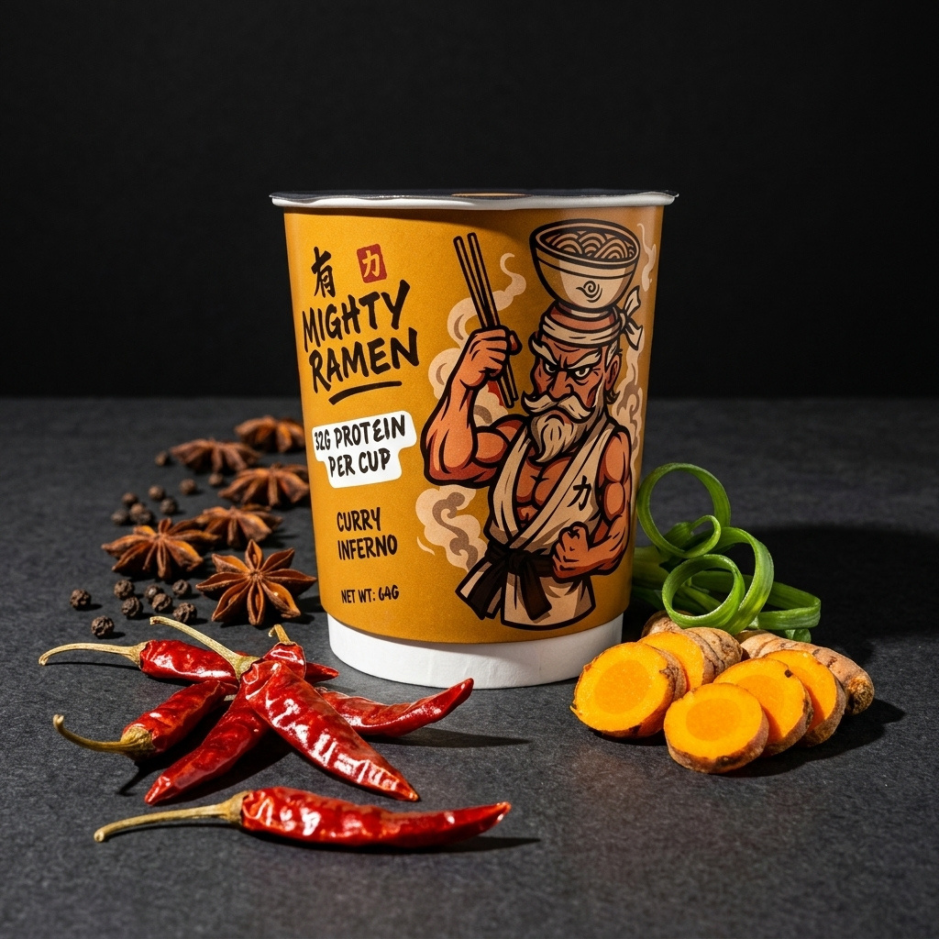 Mighty Ramen Variety Pack (12 Cups)
