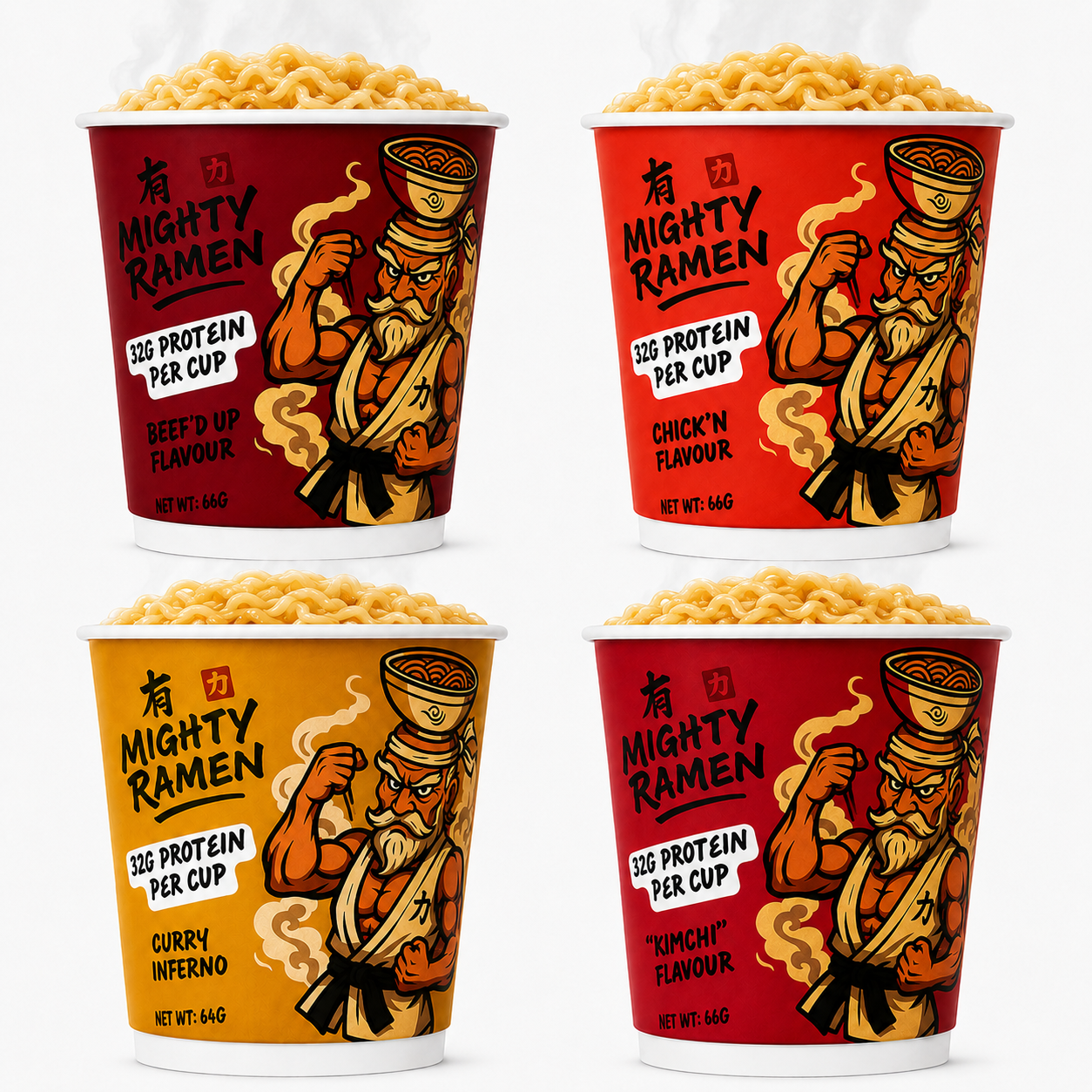 Mighty Ramen Variety Pack (12 Cups)