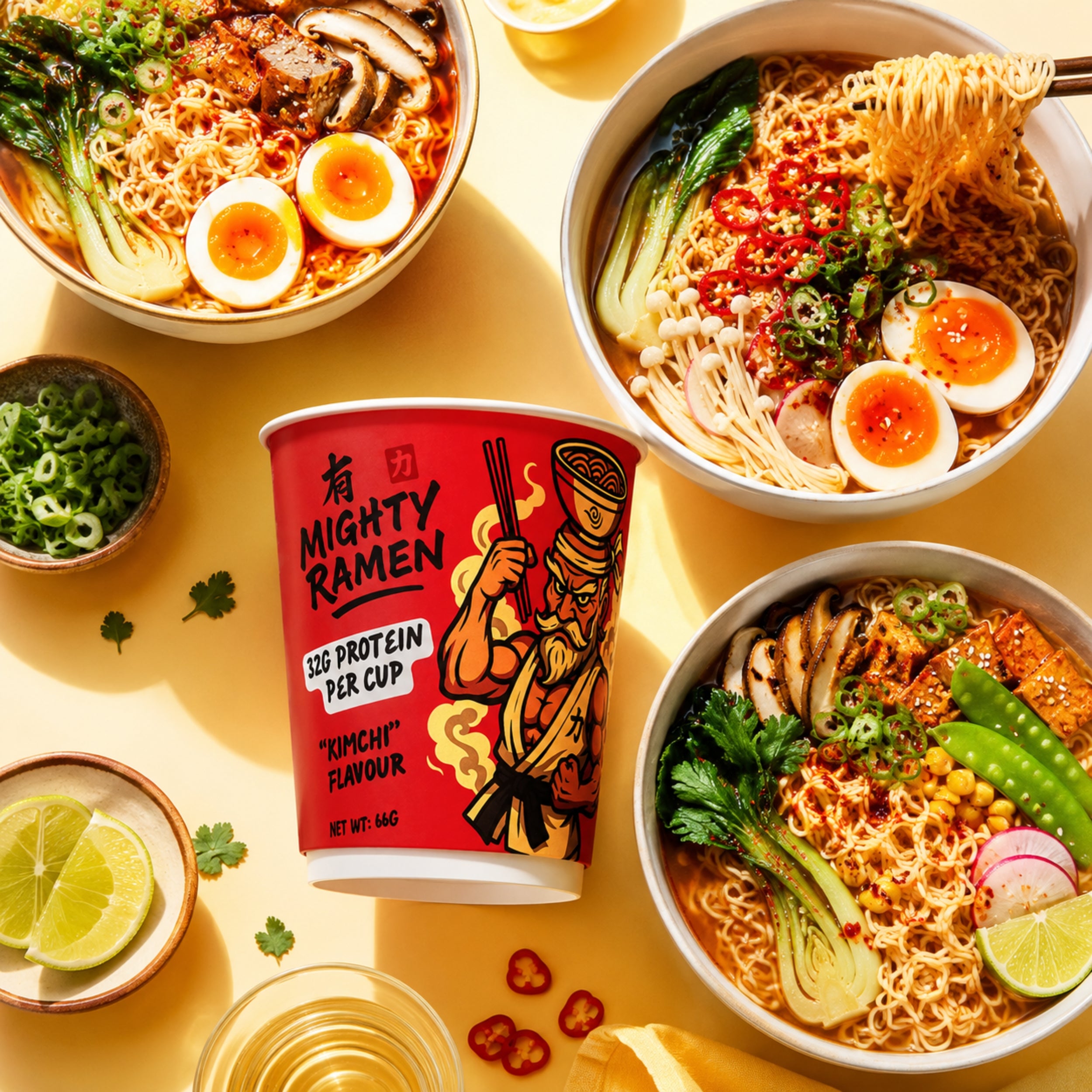 Pack varié de ramen puissants (12 tasses) 